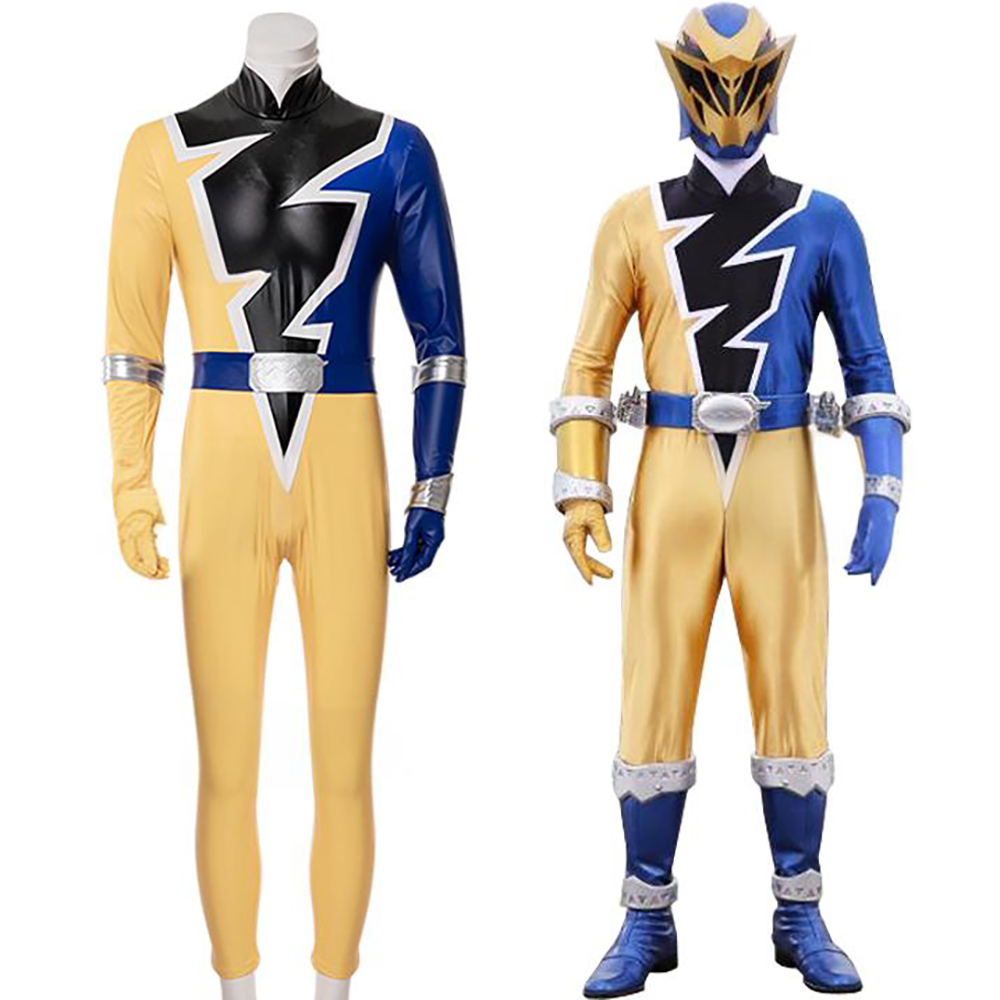 Power Rangers Dino Fury Gold Ranger Cosplay Costume